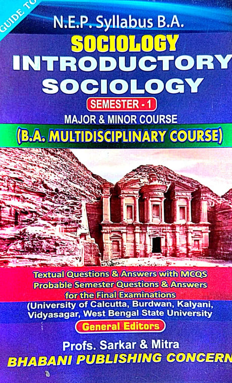 N.E.P. Syllabus B.A. SOCIOLOGY INTRODUCTORY SOCIOLOGY SEMESTER-1 (Major & Minor Course) (English Version) - Retail Maharaj