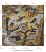 Premium Earthy Abstract Fine Art – "The Bird" (The Clone Within Series)