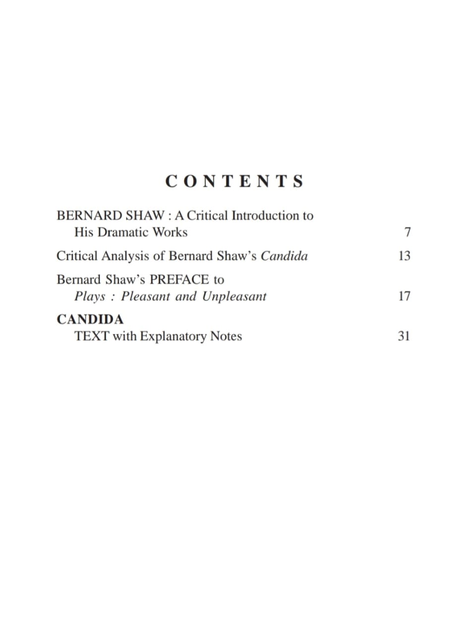 Bernard Shaw CANDIDA [A Pleasant Play] (English Version) - Retail Maharaj