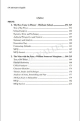 AEC Alternative English Semester-III (English Version) C.U - Retail Maharaj