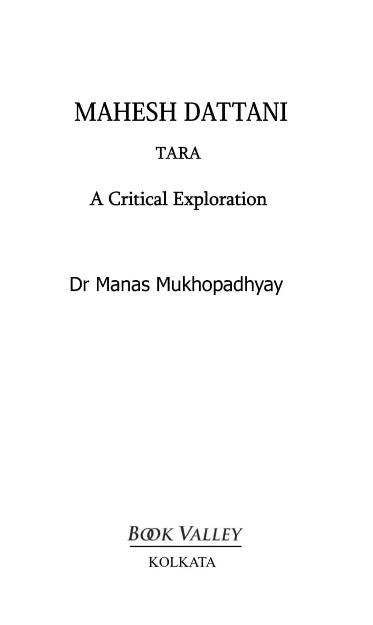 Mahesh Dattani: TARA – A Critical Exploration (English Version) - Retail Maharaj