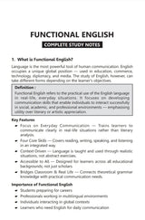 Functional English (AEC 2041) Semester - 2 ,B.U (English Version) - Retail Maharaj