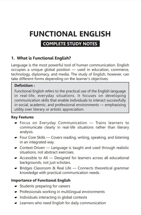 Functional English (AEC 2041) Semester - 2 ,B.U (English Version) - Retail Maharaj