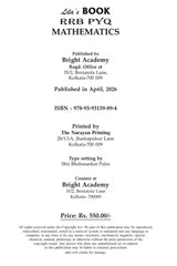 RRB PYQ Mathematics [2016-26] Chapterwise Solved Papers (Bengali Version) 2026-27 - Retail Maharaj