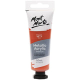 Monte Marte Metallic Acrylic Paint Premium 50ml Tube (Bronze) - Retail Maharaj