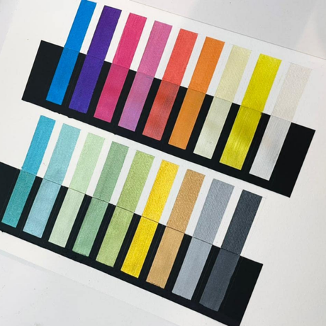 Brustro Artists’ Metallic Gouache Set of 18 x 12 ml - Retail Maharaj