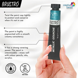 Brustro Artists’ Metallic Gouache Set of 18x12ml - Retail Maharaj