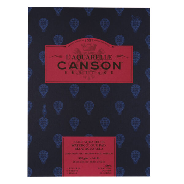 Canson Héritage Hot Pressed Watercolour Pad - Retail Maharaj