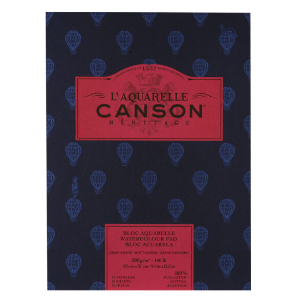 Canson Héritage Hot Pressed Watercolour Pad - Retail Maharaj