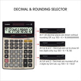 CASIO Desktop Calculator DJ-220D Plus with Metallic Faceplate & Bigger Screen - Retail Maharaj