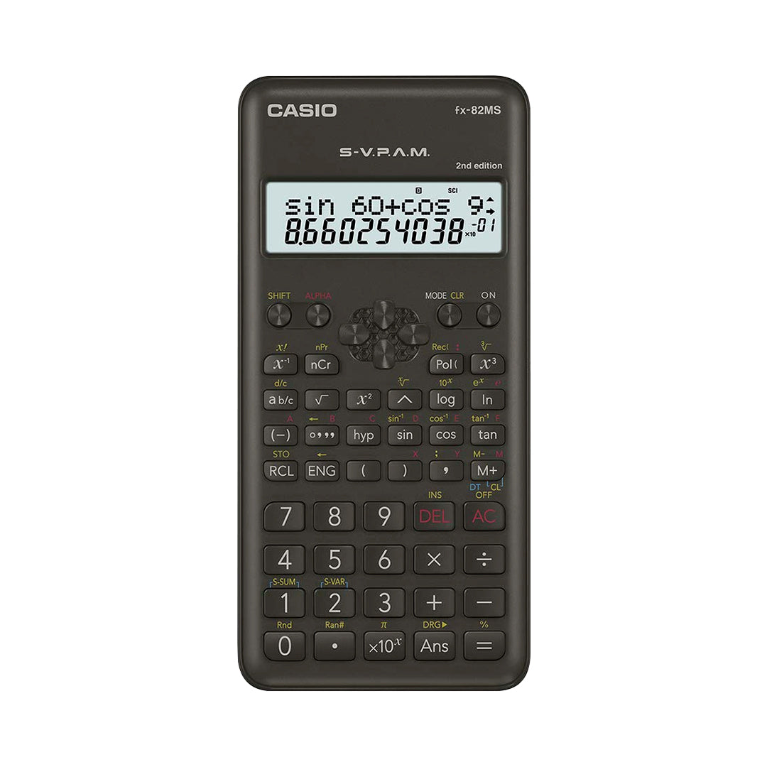 Casio FX 82MS 2nd Edition Scientific Calculator with 2-Line Display - Retail Maharaj