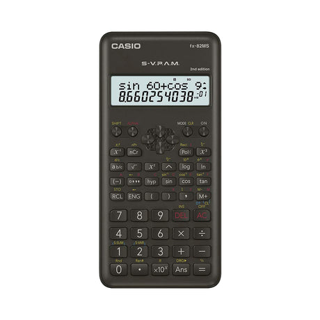 Casio FX 82MS 2nd Edition Scientific Calculator with 2-Line Display - Retail Maharaj