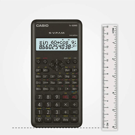 Casio FX 82MS 2nd Edition Scientific Calculator with 2-Line Display - Retail Maharaj