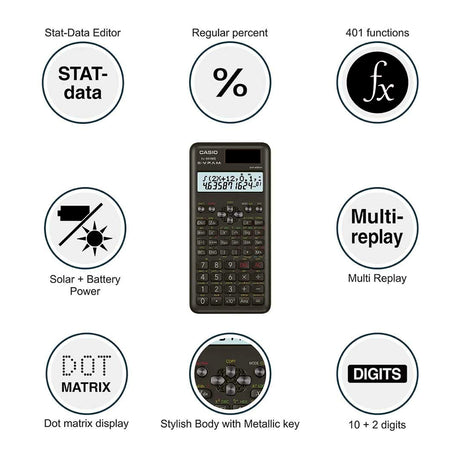 Casio FX-991MS Scientific Calculator 2nd Edition with 401 Functions - Retail Maharaj