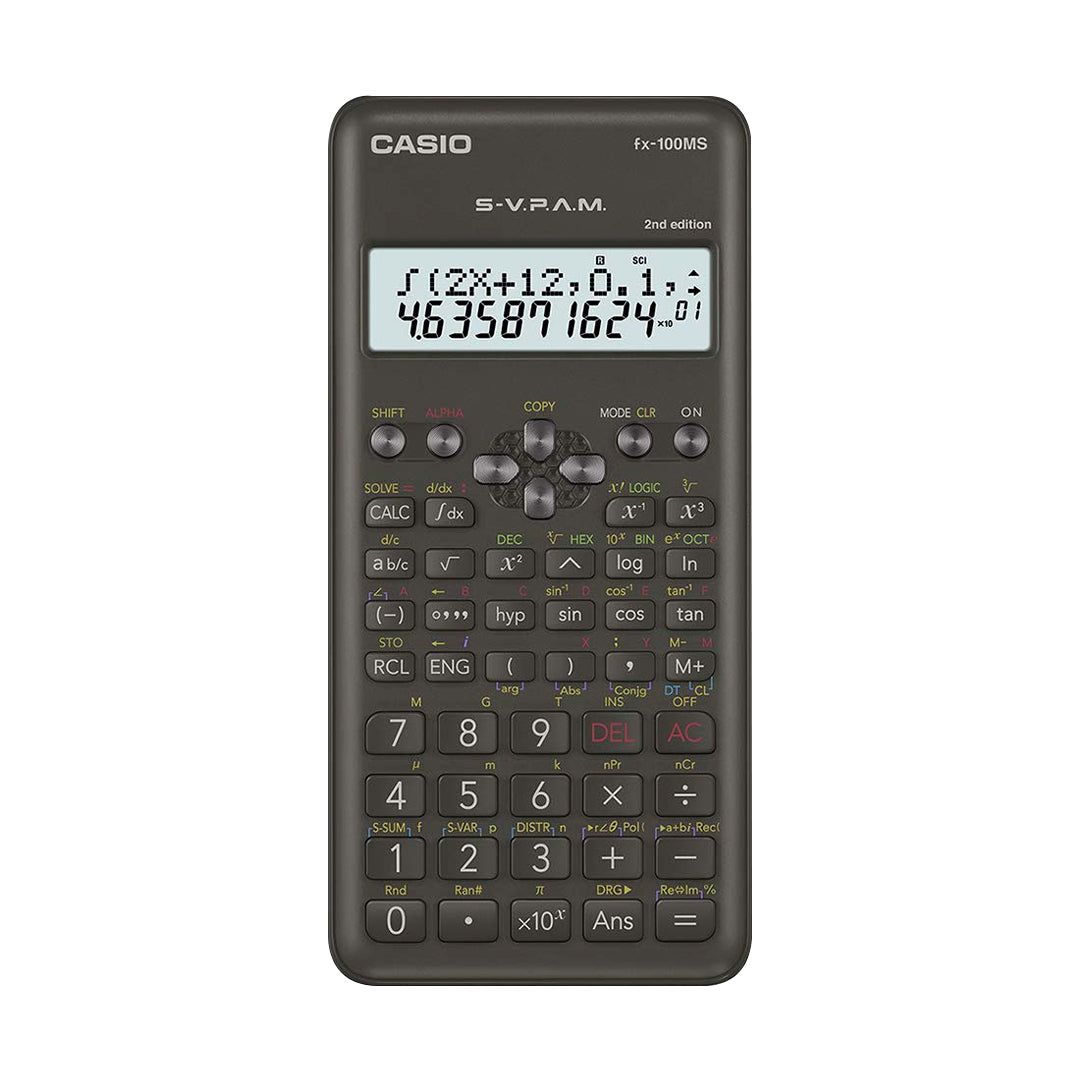 Casio FX 100MS 2nd Edition Scientific Calculator with Two Line Display - Retail Maharaj