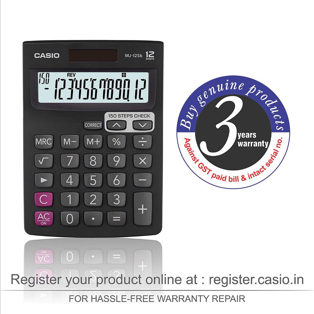 CASIO Desktop Calculator MJ-12SB - Retail Maharaj