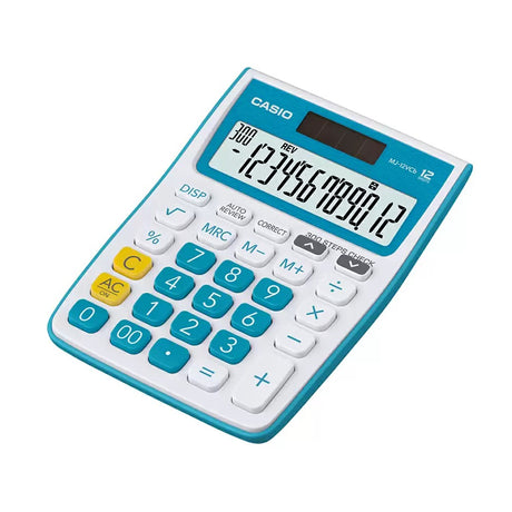 Casio MJ 12VCB Colorful Desktop Calculator with Check and Correct Function - Retail Maharaj