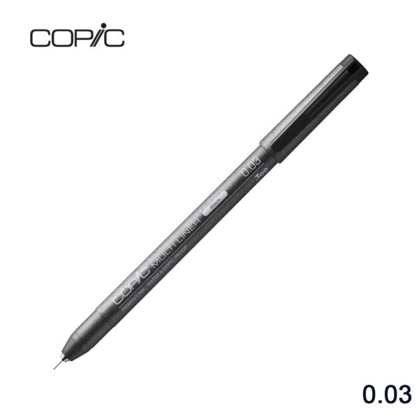 Copic Multiliner Black Pigment Ink Fineliner Pen for Illustration and Technical Drawing - Retail Maharaj