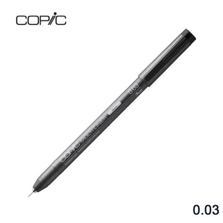 Copic Multiliner Black Pigment Ink Fineliner Pen for Illustration and Technical Drawing - Retail Maharaj