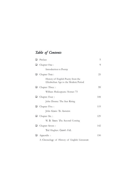 Poetry Through the Ages: A Critical Edition (DSC-1/M1), Semester-1, C.U (English Version) - Retail Maharaj