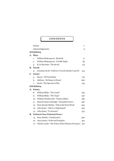 Unique Companion to English Major Semester-3, VU (English Version) - Retail Maharaj