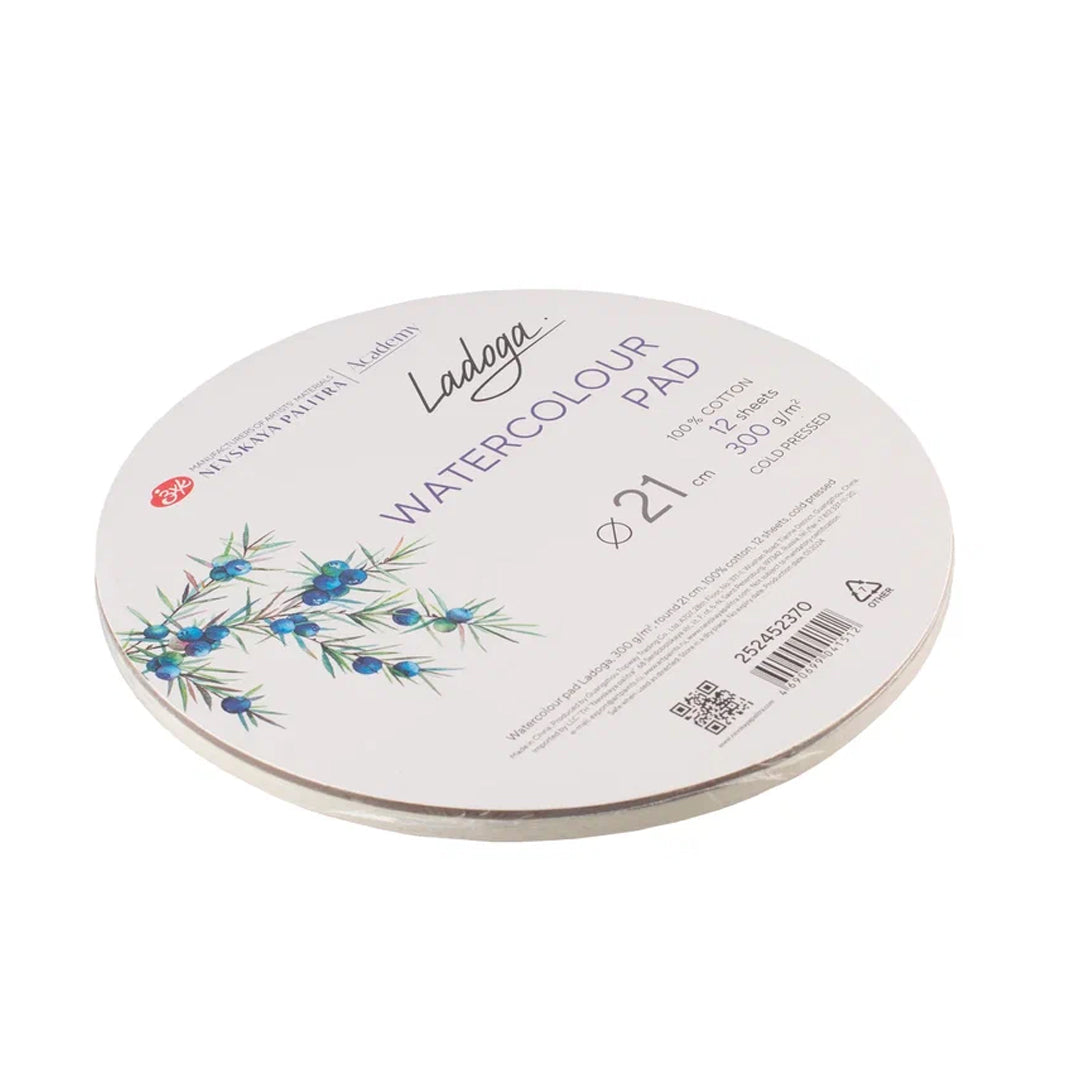 Ladoga Cold Press Watercolor Round Paper Pads 100% Cotton, - Retail Maharaj