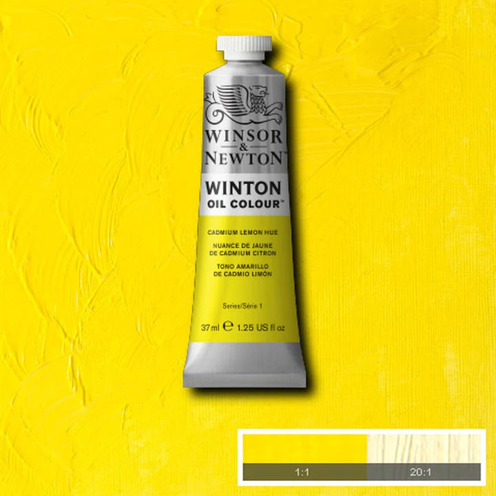 Winsor & Newton Winton Oil Colour Paint 37ml Lemon Yellow Hue - Retail Maharaj