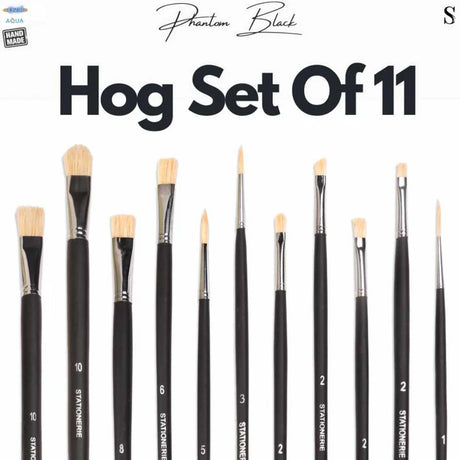 Retail Maharaj Mix Brush Set of 11 Chungking Hog White - Retail Maharaj