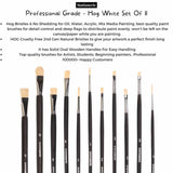 Retail Maharaj Mix Brush Set of 11 Chungking Hog White - Retail Maharaj