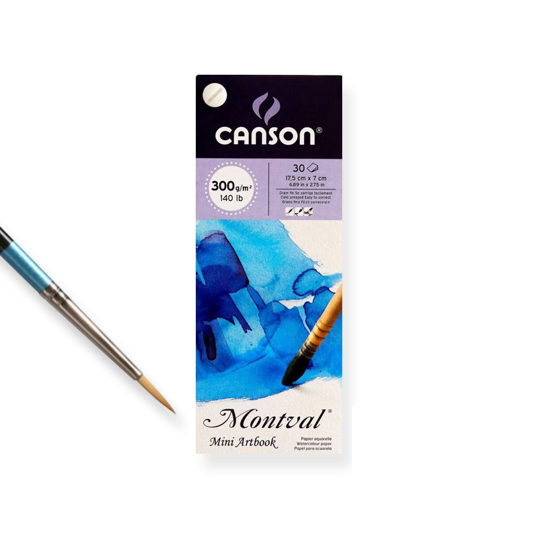 Canson Montval Mini Watercolour Artbook 300 GSM Cold Pressed Paper - Retail Maharaj