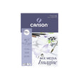 Canson Imagine Mixed Media Pad 200 GSM Smooth Paper for Watercolour and Dry Techniques - Retail Maharaj