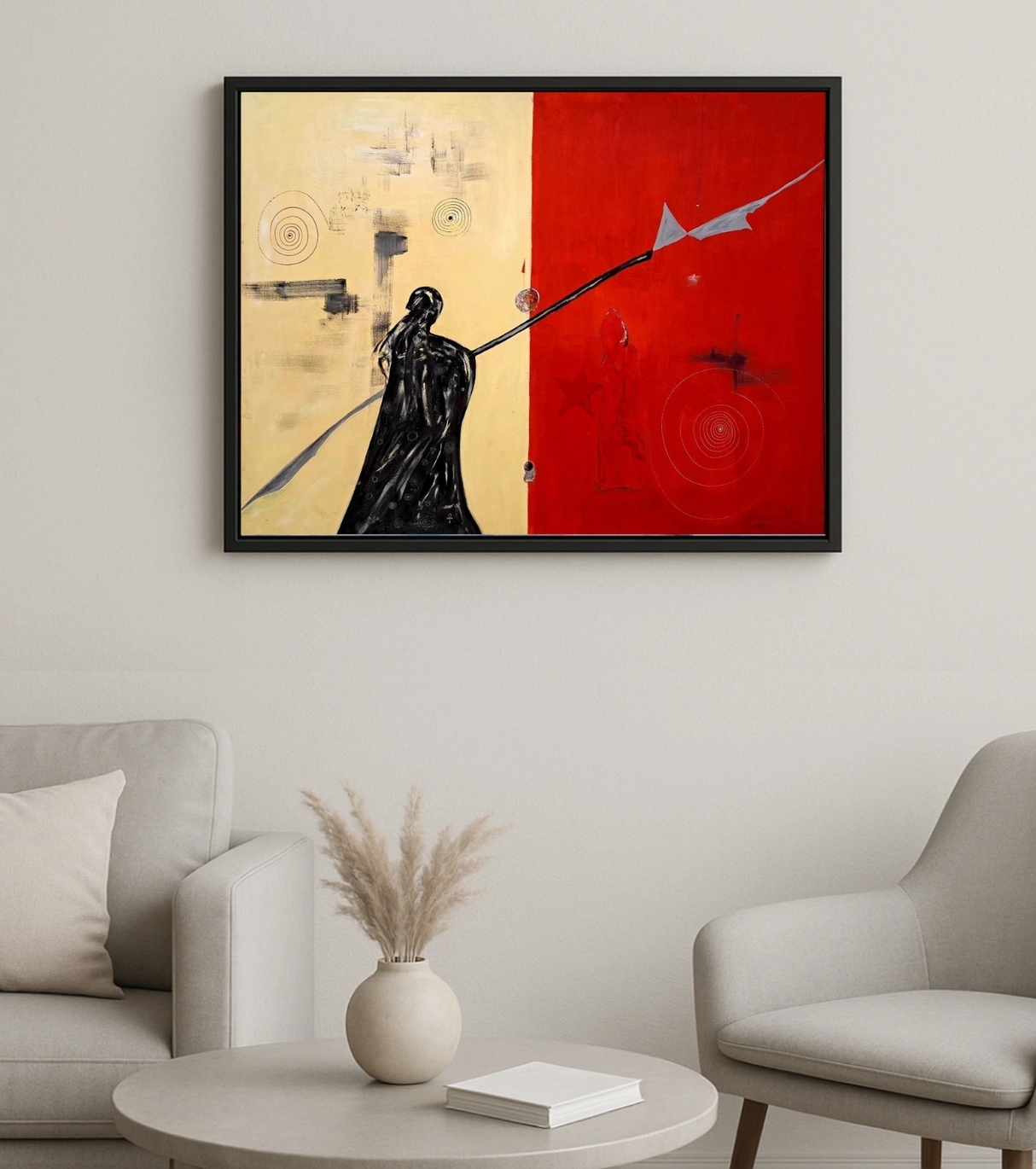 Premium Large Abstract Canvas Wall Art – "Abstract Me" (The Clone Within Series)