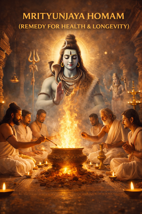 Mrityunjaya Homam (Remedy for Health and Longevity) - Retail Maharaj