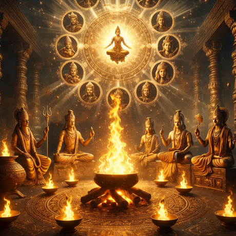 Navagraha Homam for Planetary Doshas and Cosmic Balance - Retail Maharaj