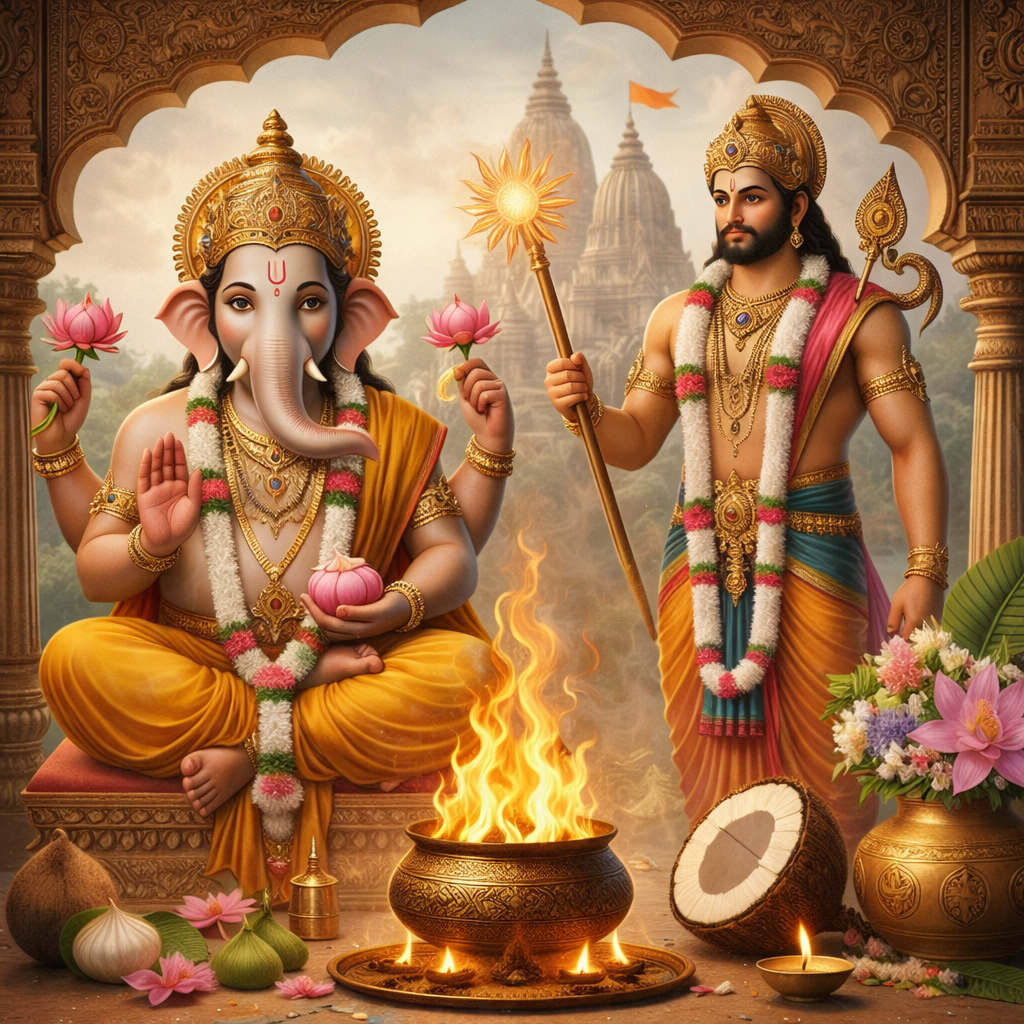 Ganesha-Hanuman Shakti Kavach: Protection and Victory for New Beginnings - Retail Maharaj
