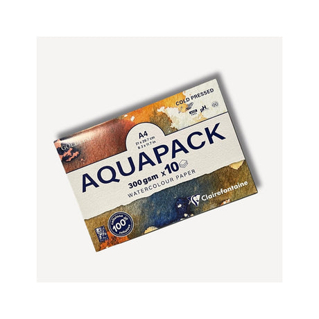 Clairefontaine Goldline Aquapack Cold Press Watercolor Paper Wallet 300 GSM Artist Paper - Retail Maharaj