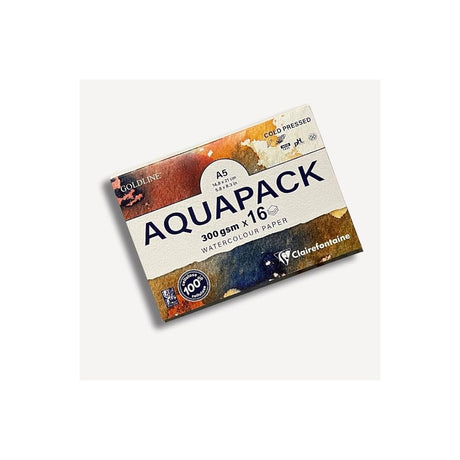 Clairefontaine Goldline Aquapack Cold Press Watercolor Paper Wallet 300 GSM Artist Paper - Retail Maharaj