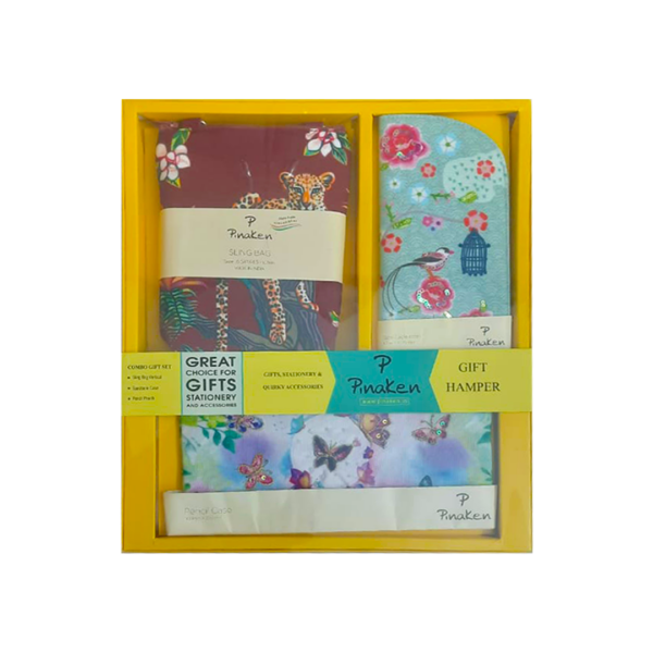 Pinaken Gift Hamper Set with Sling Bag Spectacle Case and Pencil Pouch - Retail Maharaj