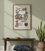 Authentic Gond Painting – Tribal Community & Daily Life Folk Art (11 × 15 Inch)