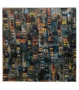 Premium Original Contemporary Art – Abstract by Vikram Kumar Mukherjee (36"x36" Acrylic Impasto Painting)
