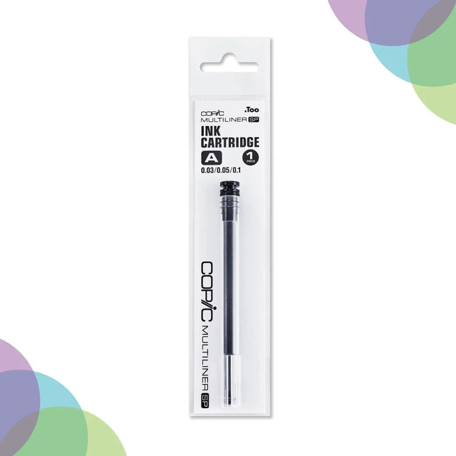 Copic Multiliner SP Black Ink Cartridge Refill for Precision Drawing Pens - Retail Maharaj