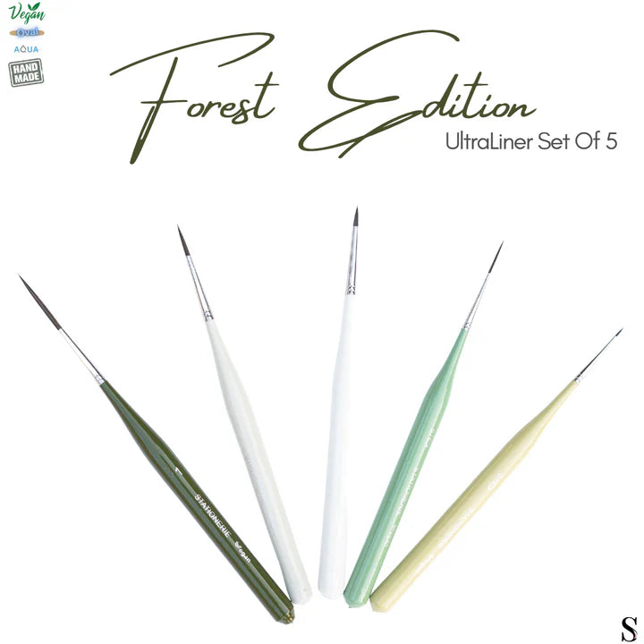 Stationerie Ultra Liners Brush Set of 5 Forest Edition - Retail Maharaj
