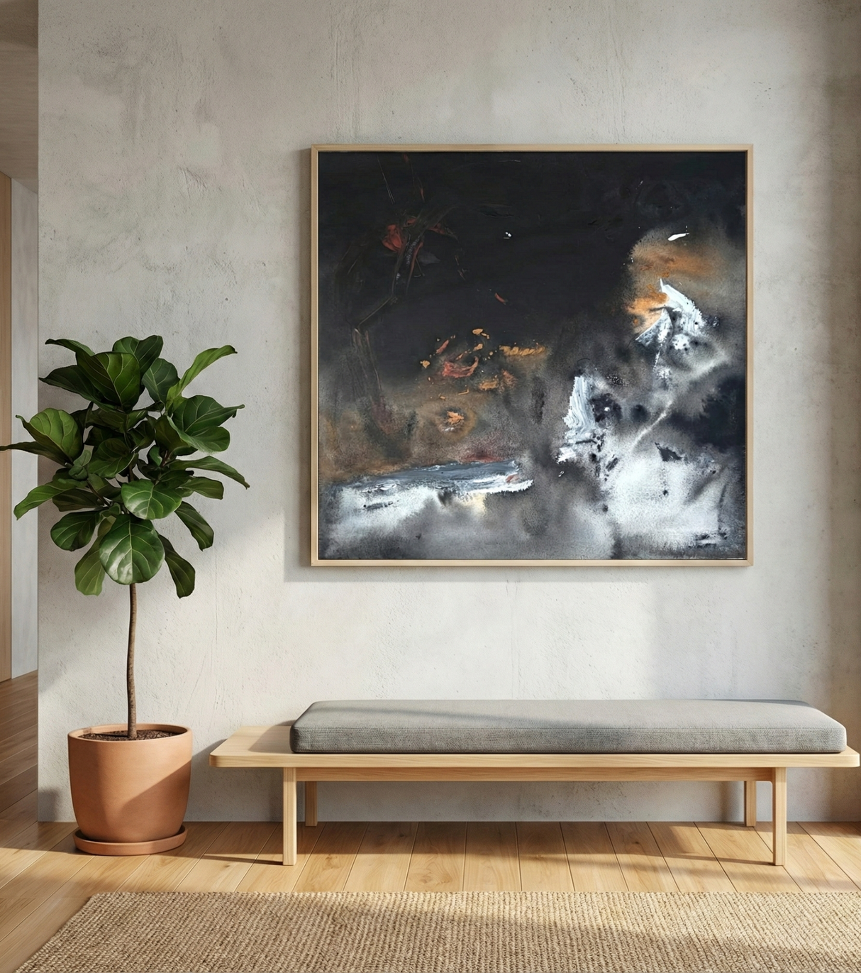 Premium Cosmic Abstract Fine Art – "Voyage Dans l'Espace"