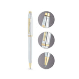 Cross Century II Medalist Ballpoint Pen Chrome Gold Trim - Retail Maharaj