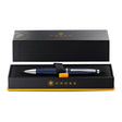 Cross AT0112-18 Calais Matte Metallic Ballpoint Pen Midnight Blue with Chrome Trims - Retail Maharaj
