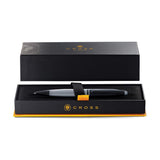 Cross Calais Gray Black Lacquer Ballpoint Pen with Premium Finish - Retail Maharaj