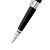 Cross Edge Black Rollerball Pen with Chrome Trim