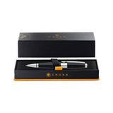 Cross Edge Black Rollerball Pen with Chrome Trim