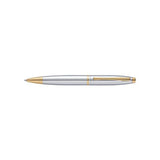 Cross Calais Chrome Ballpoint Pen with Gold Trim Elegant Writing Instrument - Retail Maharaj