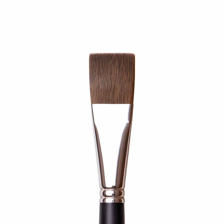 Retail Maharaj Flat Brush Size 18 Velour Mix Media - Retail Maharaj